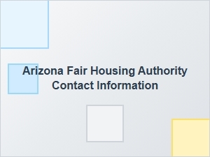 Arizona Fair Housing Authority Contact Info